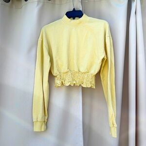 Long sleeve cropped sweater